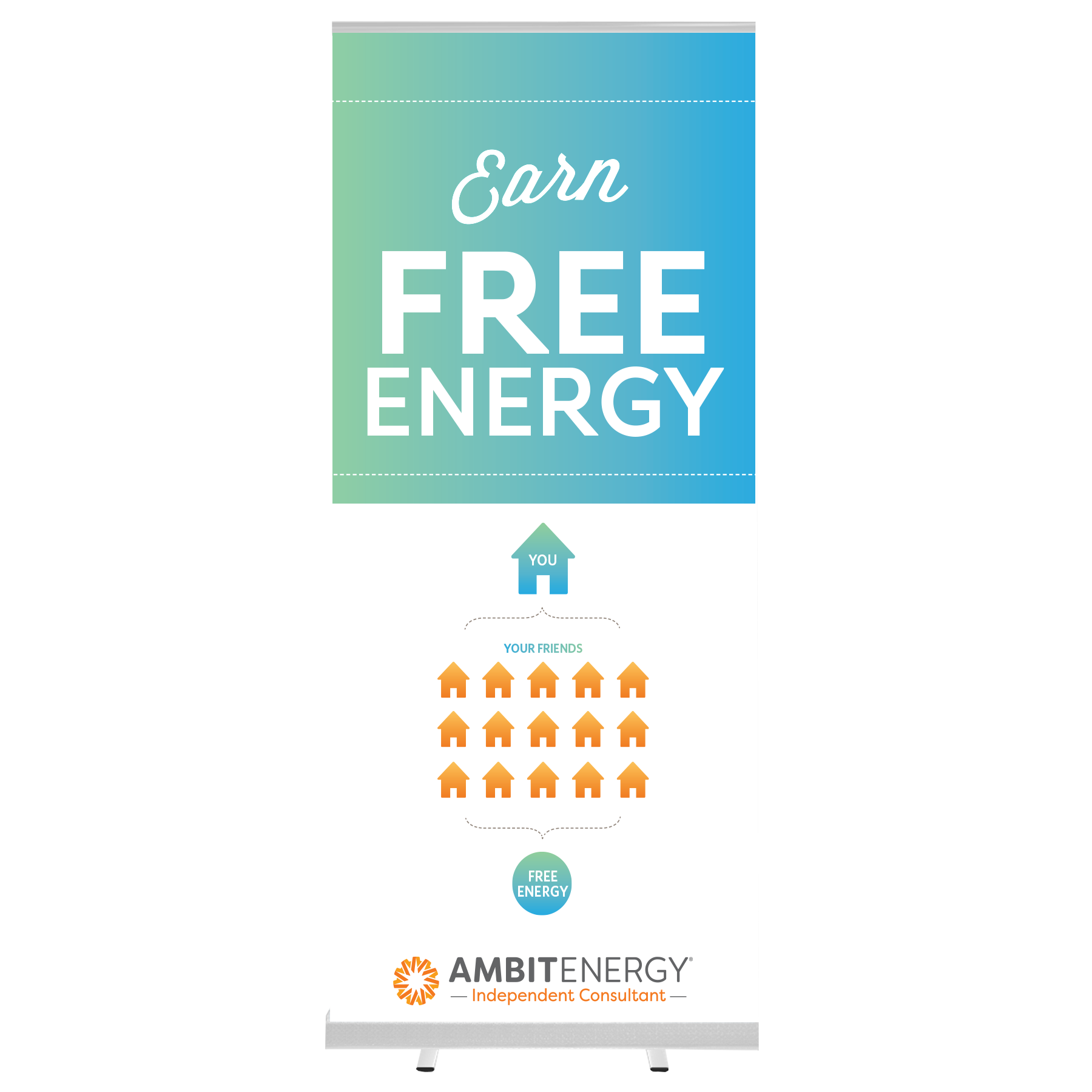Free Energy Pop Up Banner