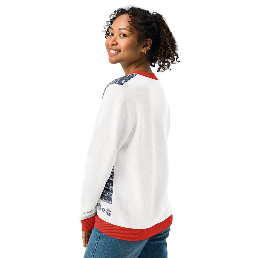 Blue Christmas Knitted Sweater