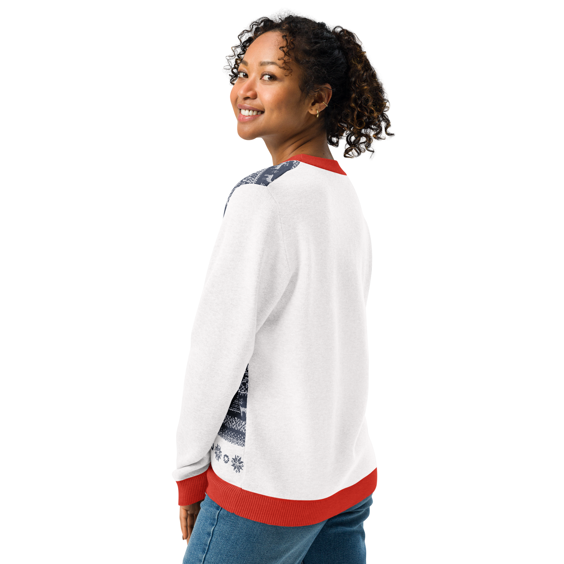 Blue Christmas Knitted Sweater