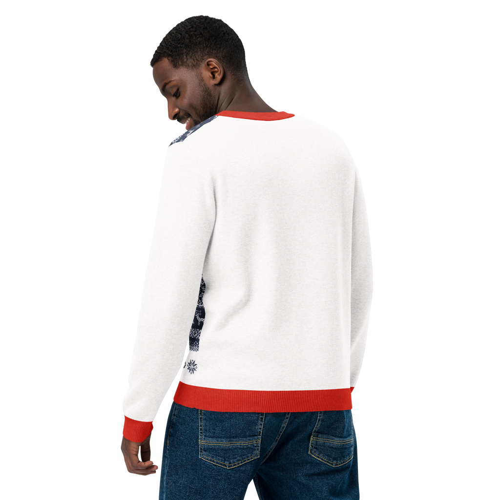 Blue Christmas Knitted Sweater