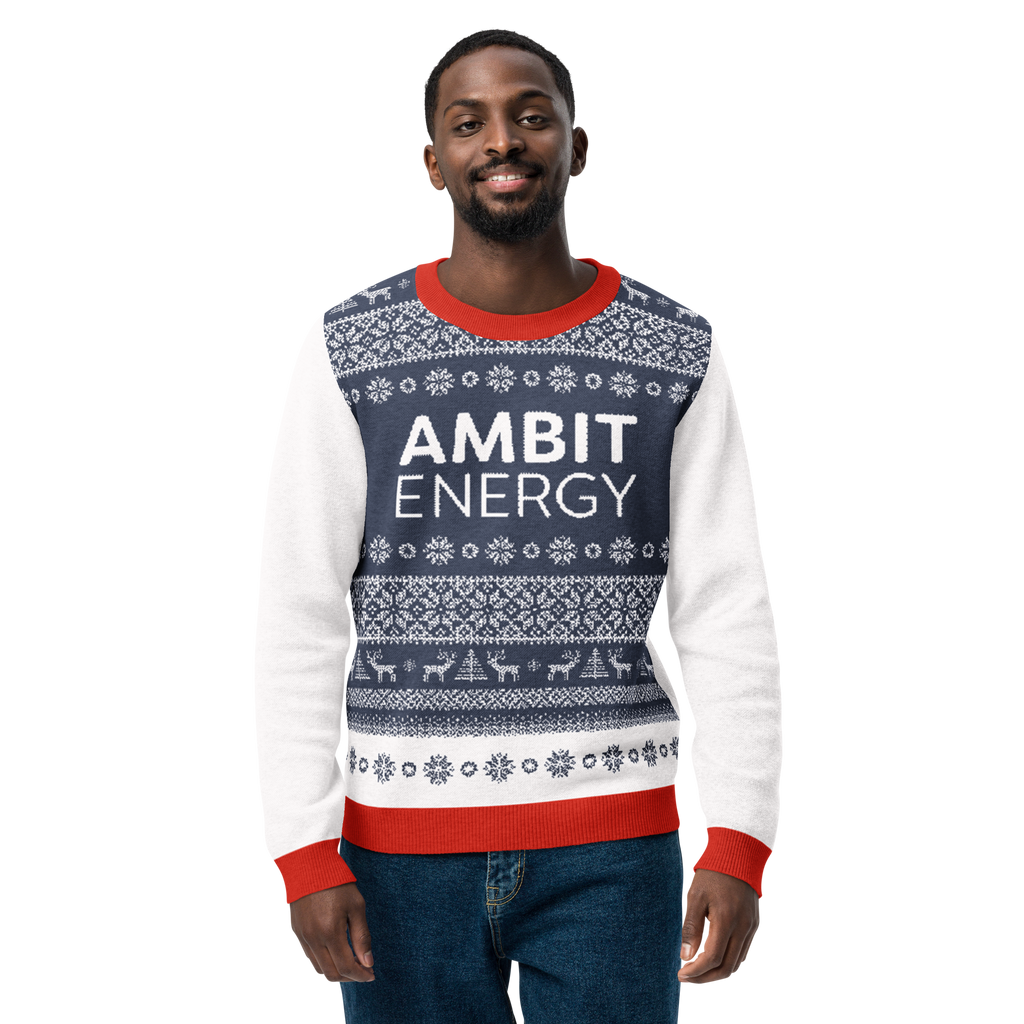 Blue Christmas Knitted Sweater