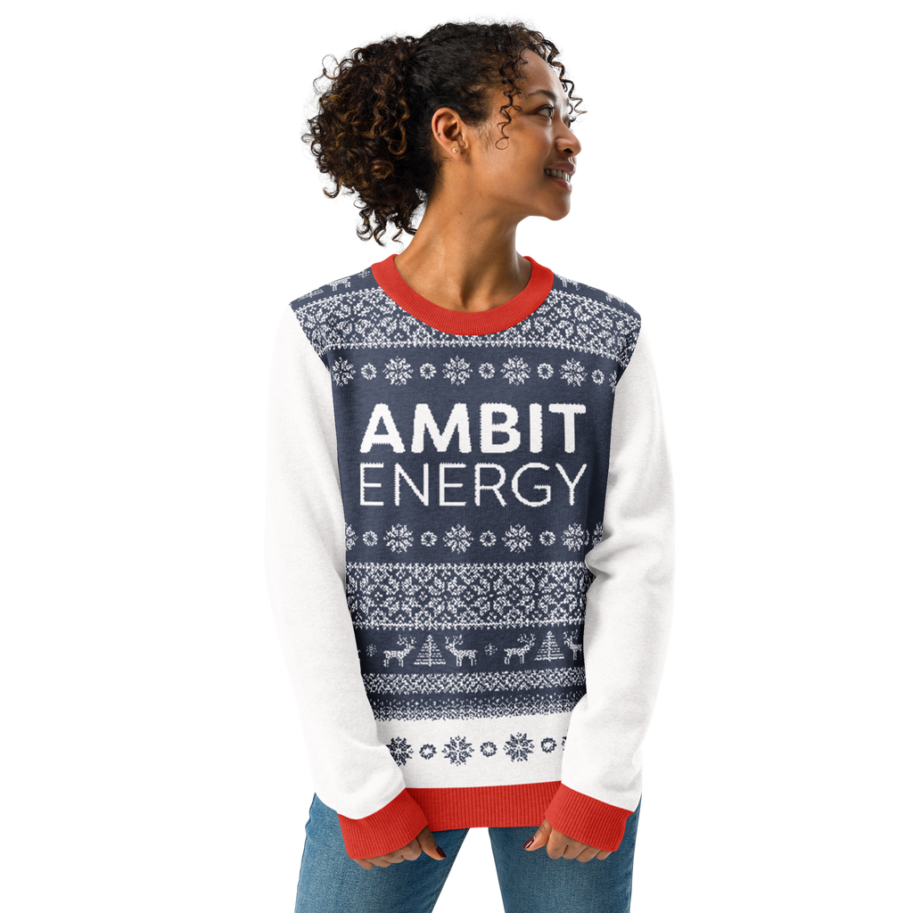 Blue Christmas Knitted Sweater