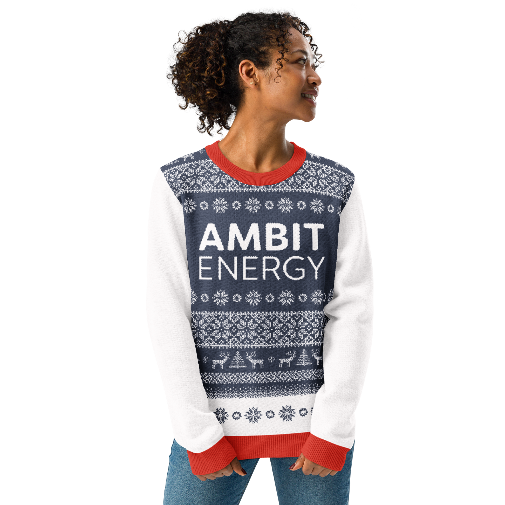 Blue Christmas Knitted Sweater