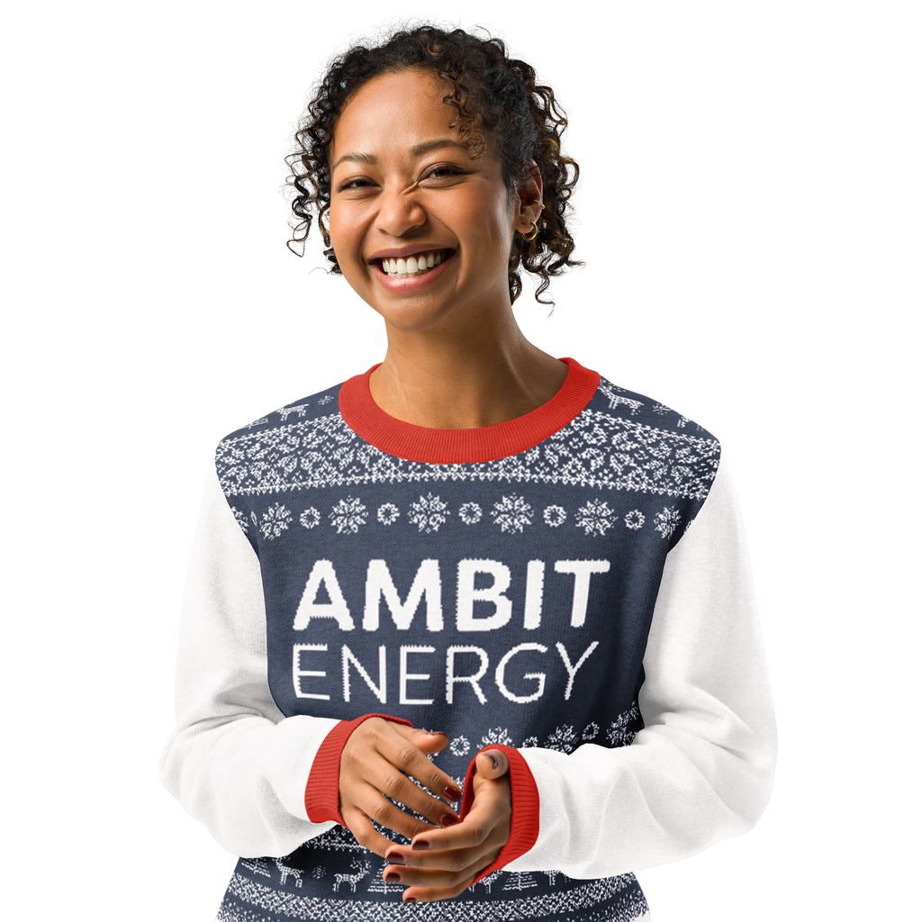 Blue Christmas Knitted Sweater